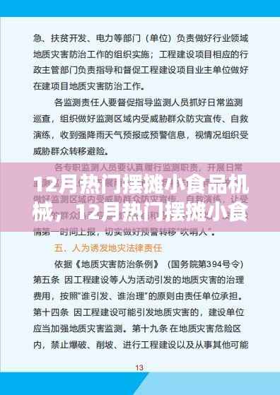从入门到精通，12月热门摆摊小食品机械及其操作指南