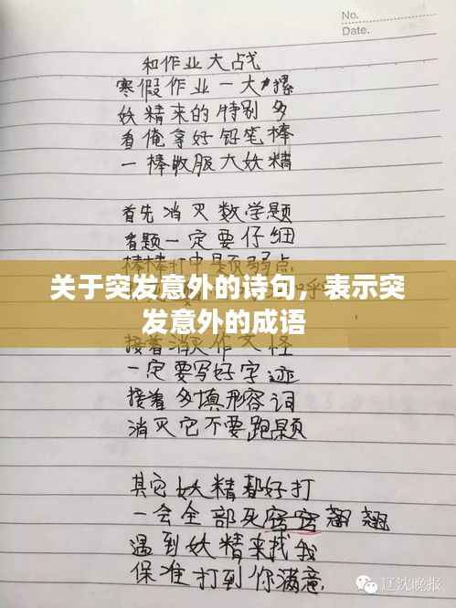 关于突发意外的诗句,表示突发意外的成语