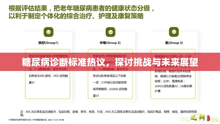 糖尿病诊断标准热议,探讨挑战与未来展望